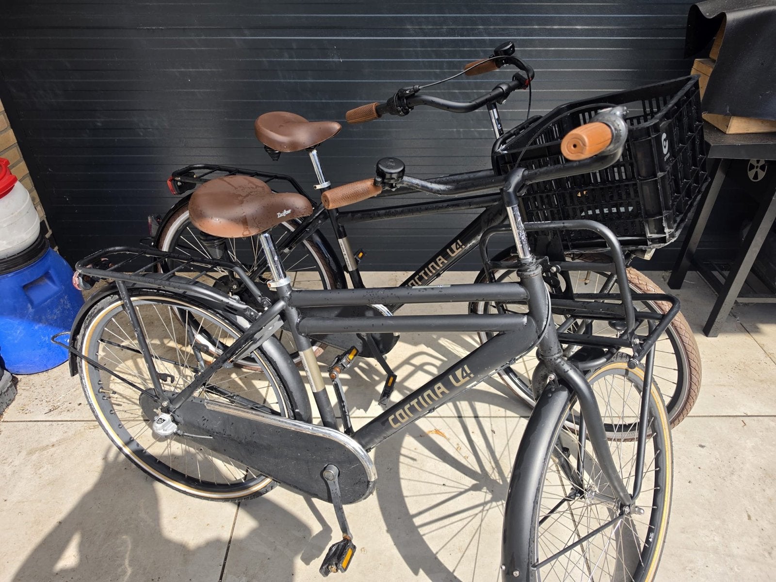 Cortina U4 Transportfiets Zwart, Ophalen, Gebruikt, 26 inch of meer