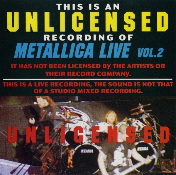 METALLICA Live Vol 2 Unlicensed, Verzenden, Zo goed als nieuw