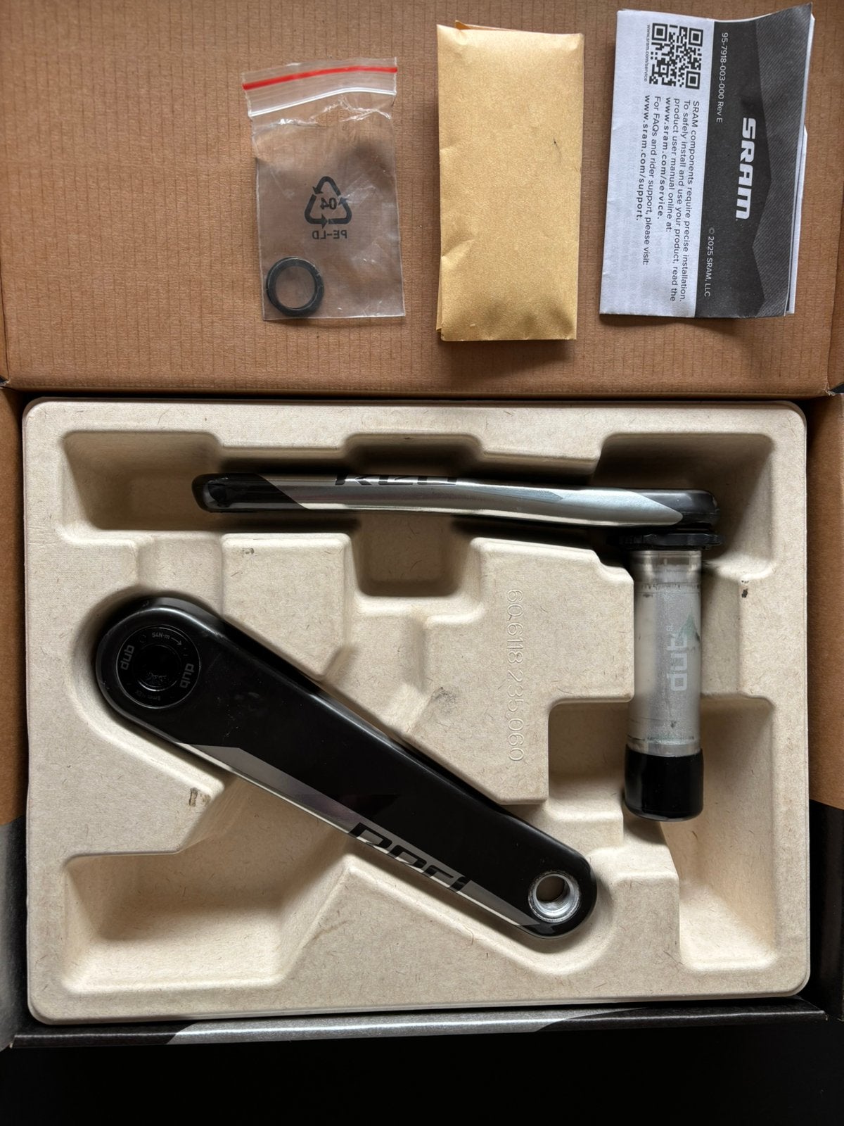 Sram Red crank armen 172,5 mm, Overige merken, Carbon, Ophalen of Verzenden, Zo goed als nieuw