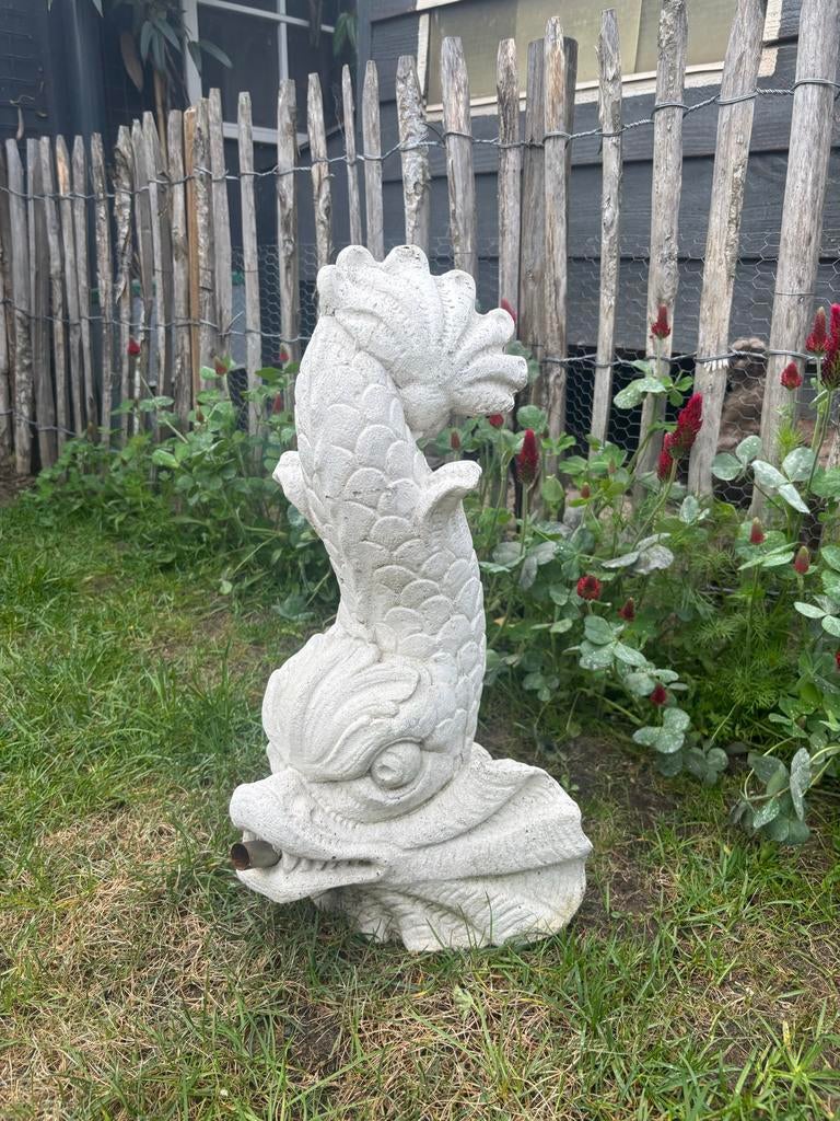 Decoratieve Tuinvis beton vijver Ornament vis tuin beeld, Tuin en Terras, Ophalen, Gebruikt, Steen, Dierenbeeld