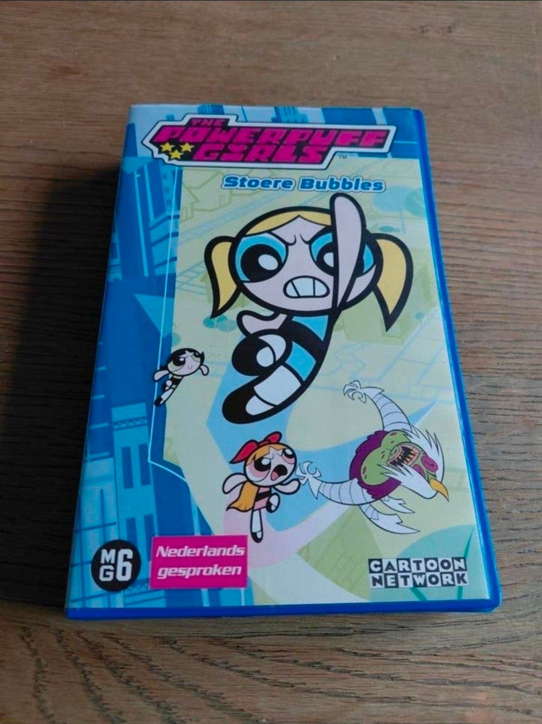 Powerpuff Girls videoband Stoere Bubbles. Cartoon network, Cd's en Dvd's, Gebruikt, Tekenfilm, Alle leeftijden, Ophalen of Verzenden