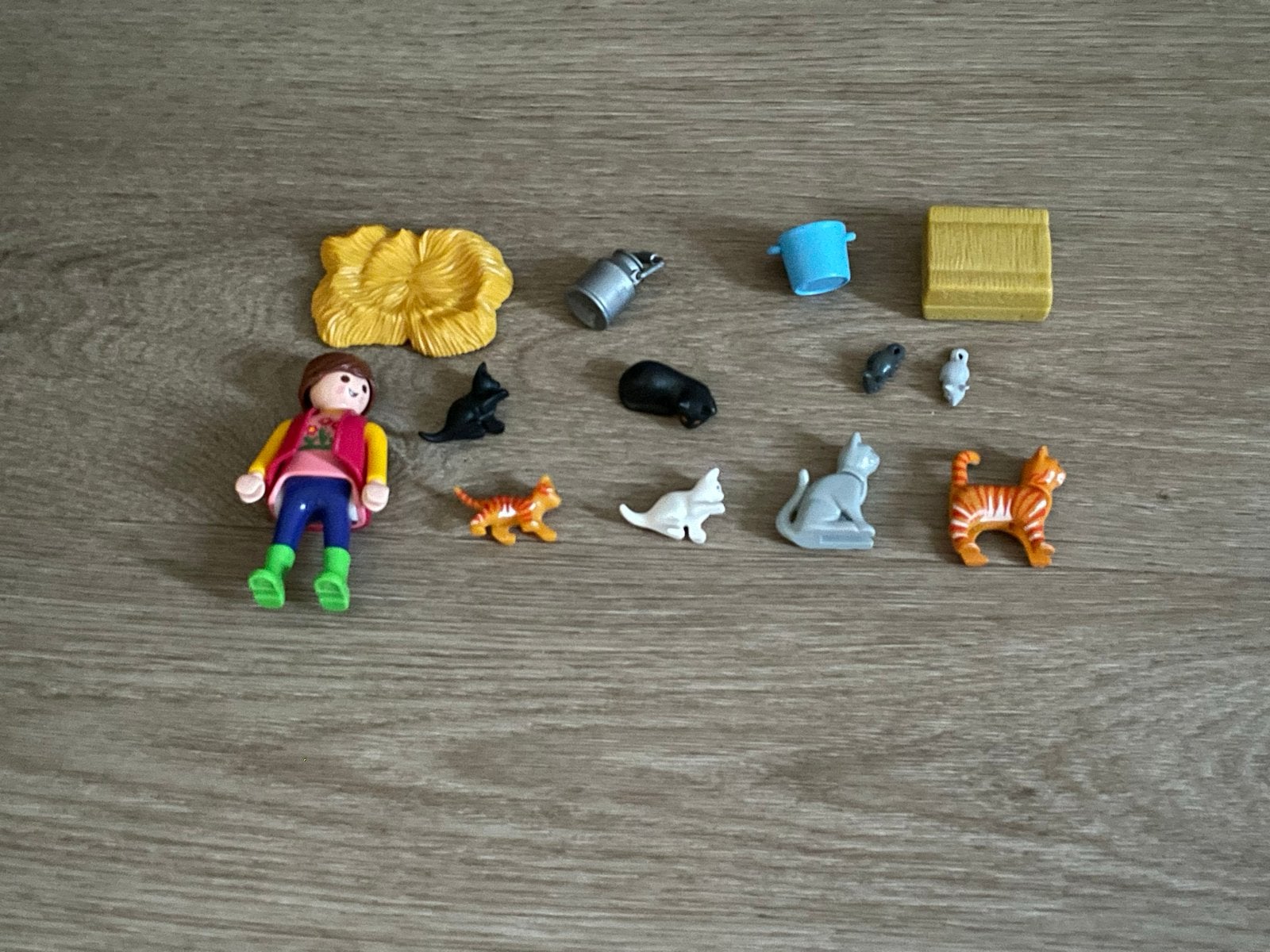 Playmobil kattenfamilie 6139, Complete set, Ophalen of Verzenden, Zo goed als nieuw, Figuren