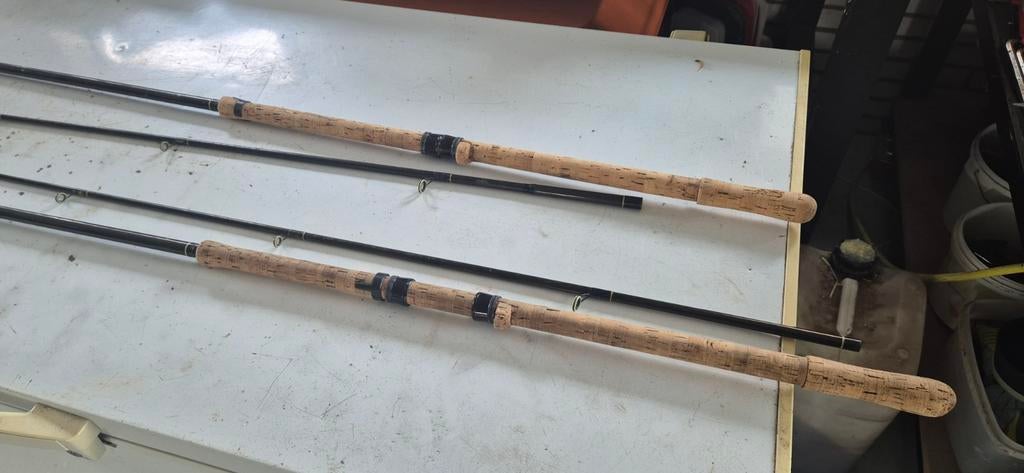 Te koop  2 bruce en walker 12ft carbon 26oz, Ophalen of Verzenden, Werphengel