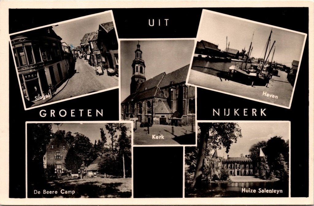 Nijkerk - 12 oude ansichtkaarten, Verzamelen, Ansichtkaarten | Nederland, Verzenden, 1960 tot 1980, Gelopen, Gelderland