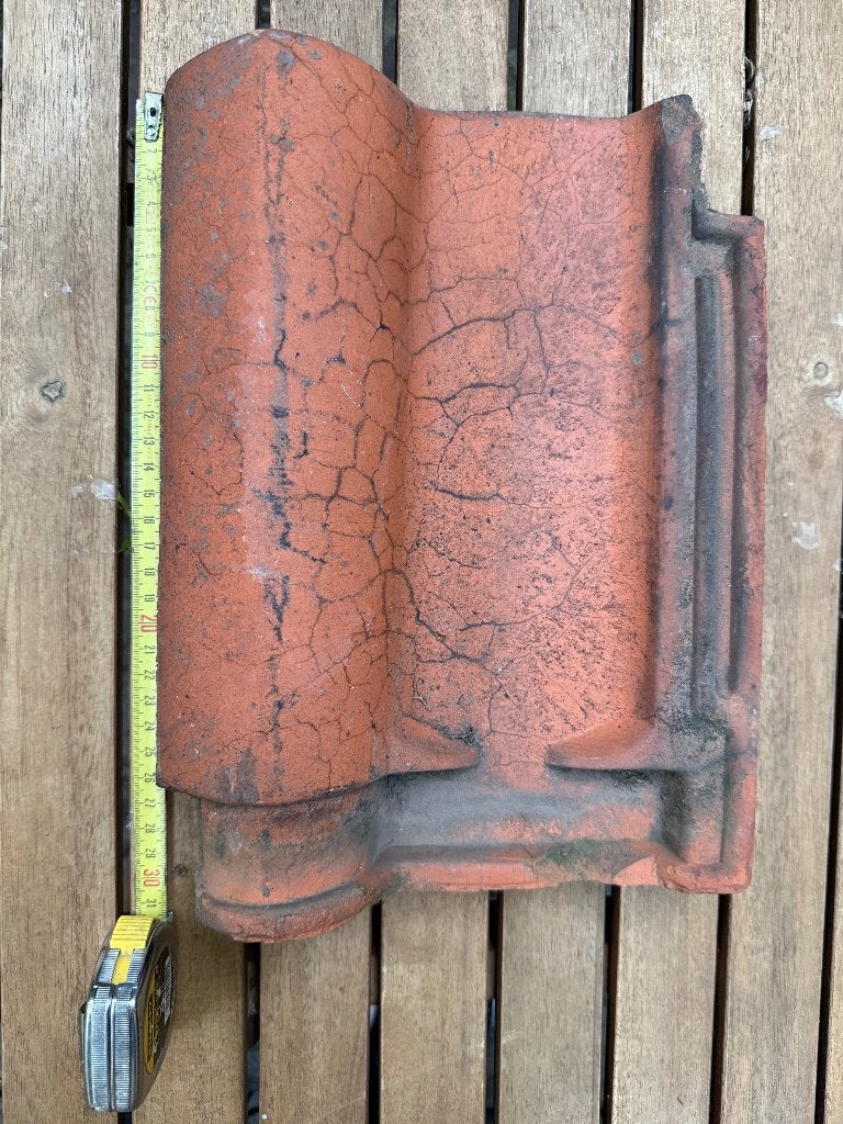 Te koop: ~450 dakpannen Paul Teeuwen, oranje/rood, Doe-het-zelf en Verbouw, Ophalen, Gebruikt, Steen of Klei, 15 m² of meer