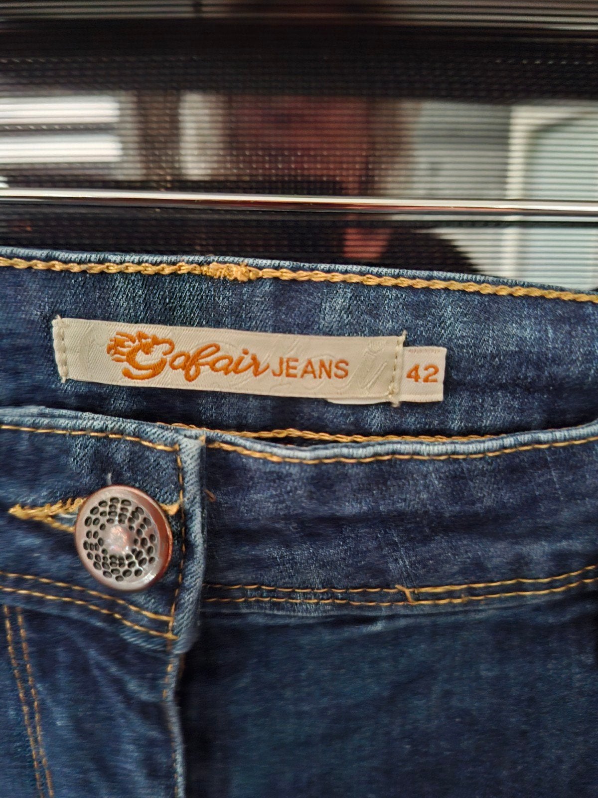 Gafair Jeans dames spijkerbroek maat 42, Kleding | Dames, Spijkerbroeken en Jeans, Blauw, Ophalen of Verzenden, Zo goed als nieuw