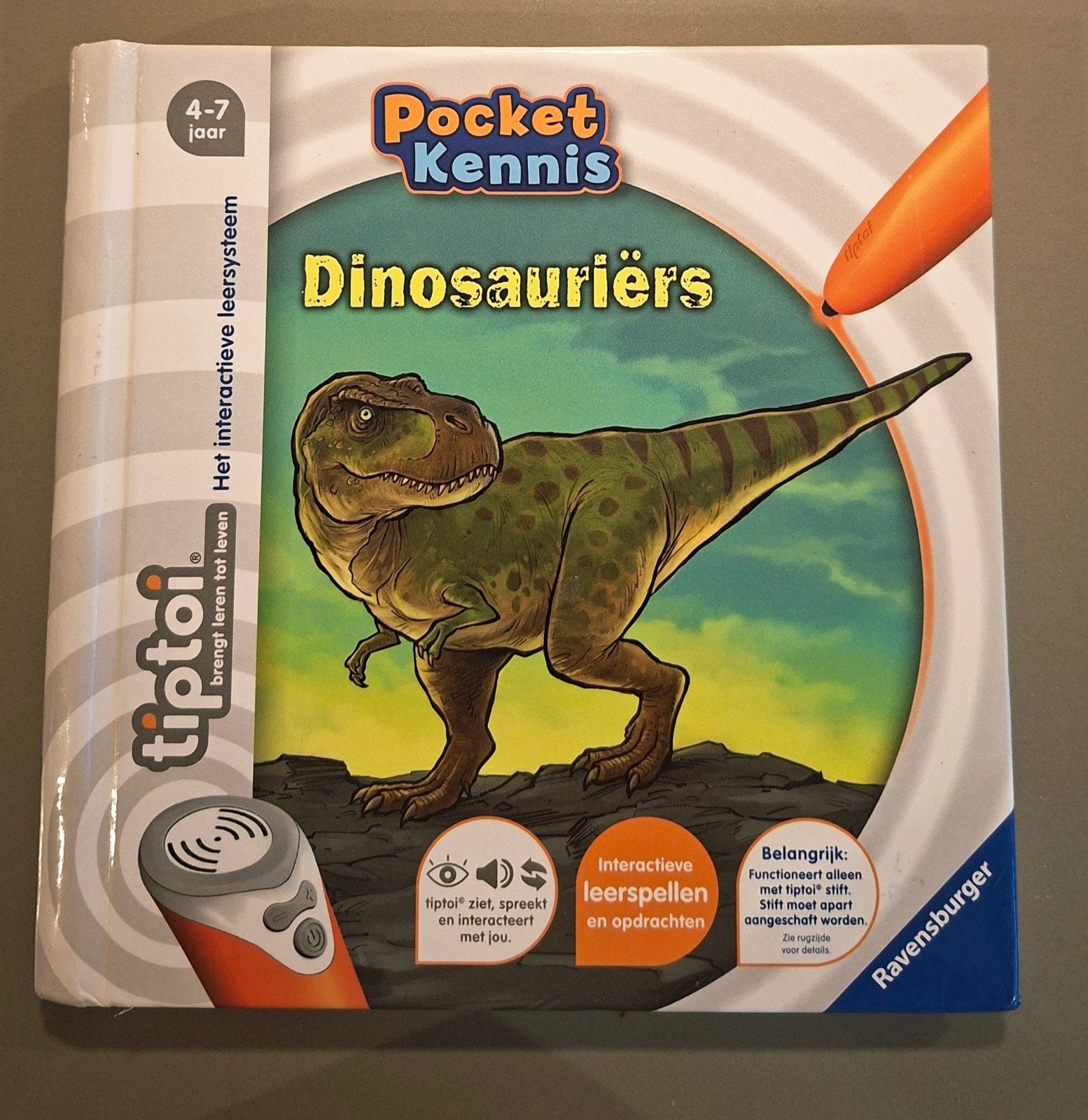 Tiptoi Pocket Kennis Dinosauriërs, Ophalen of Verzenden, Zo goed als nieuw, Ontdekken, Met geluid