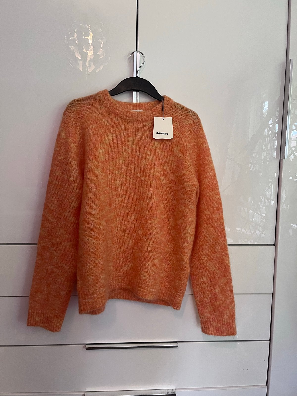 Sandro trui H22MELON Orange Maat M, Kleding | Dames, Ophalen of Verzenden, Nieuw, Maat 38/40 (M), Oranje