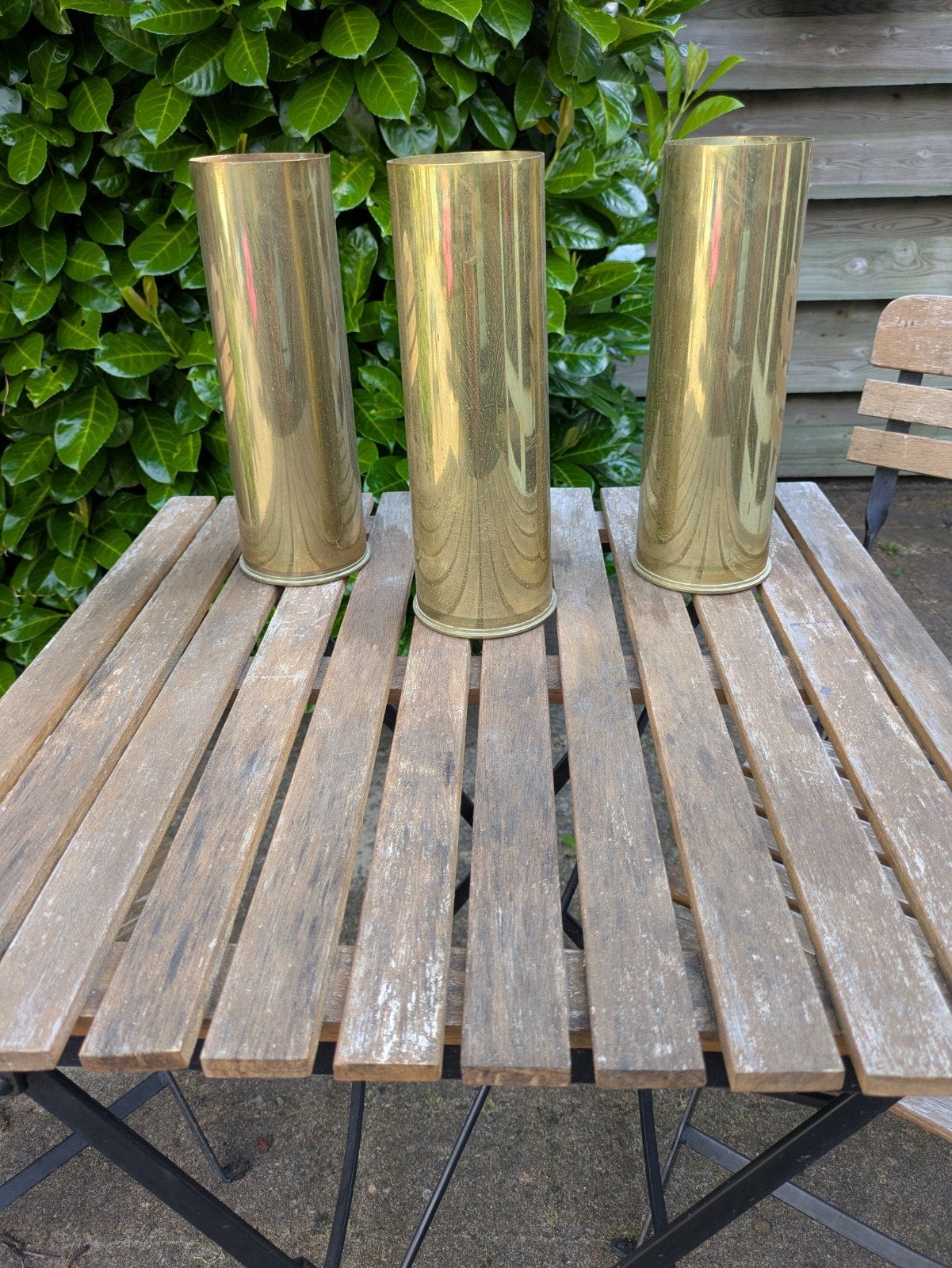 Set van 3 messing hulzen - decoratief, Ophalen of Verzenden