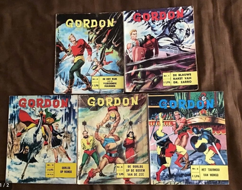 7 uitgaves Flash Gordon door Alex Raymond en Dan Barry, Meerdere comics, Ophalen of Verzenden, Gelezen, Amerika