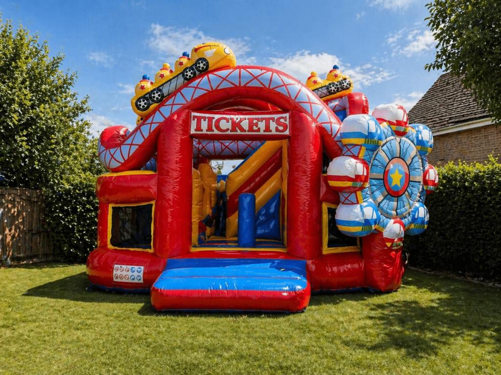Funcity Rollercoaster Springkussen huren Breda, Ophalen of Verzenden, Nieuw, Verjaardag