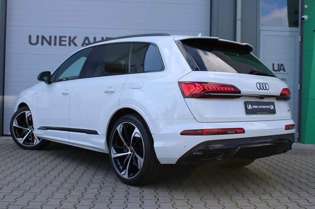 Audi Q7 55 TFSI e QUATTRO PRO LINE S | STAND | LUCHTVERING |, Auto's, Automaat, Gebruikt, Zwart, 645 km
