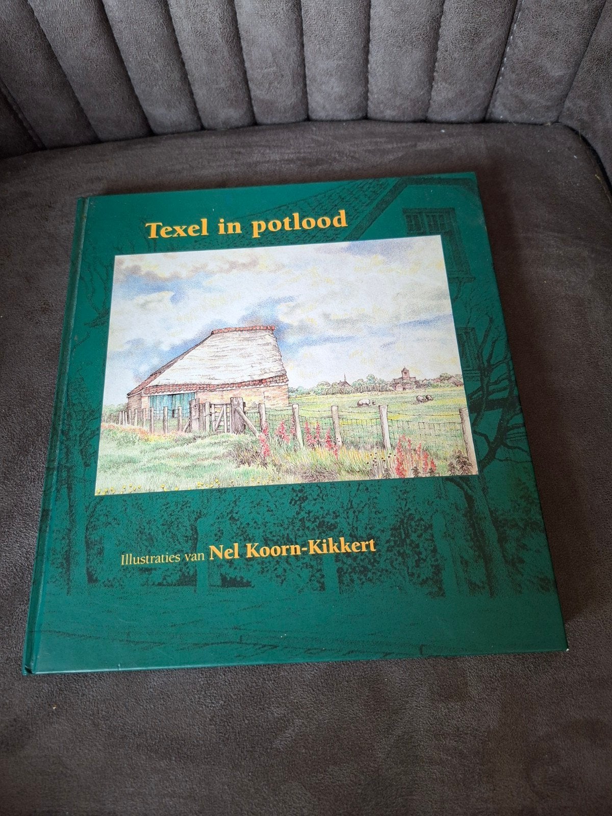 Texel in potlood - Geïllustreerd boek over Texel, Ophalen of Verzenden, Zo goed als nieuw, Nel Koorn-Kikkert, Nederland