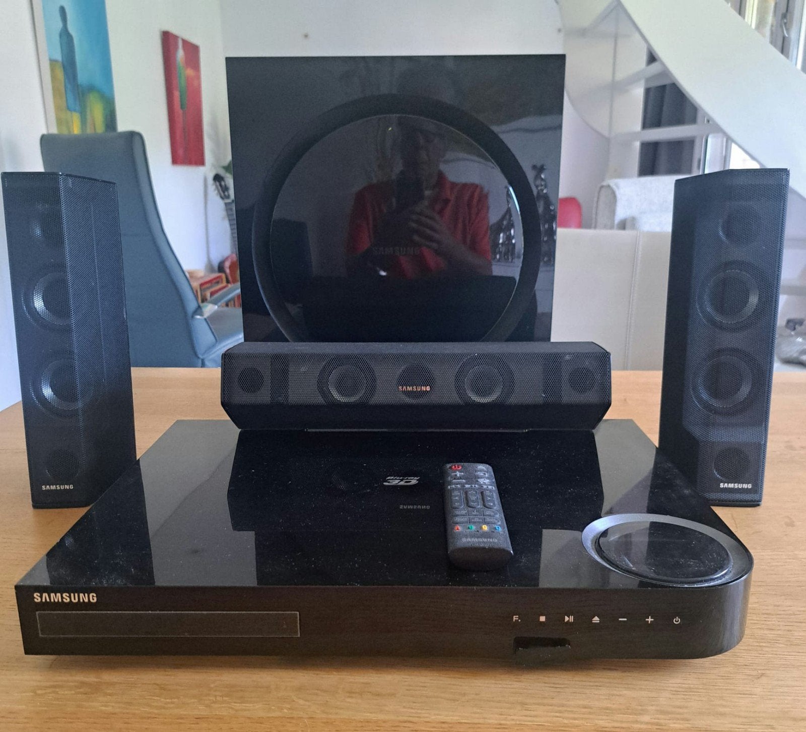 Samsung HT-J7500W 5.1 Blu-ray Home Cinema Set, Ophalen, Gebruikt, Blu-ray-speler, 70 watt of meer