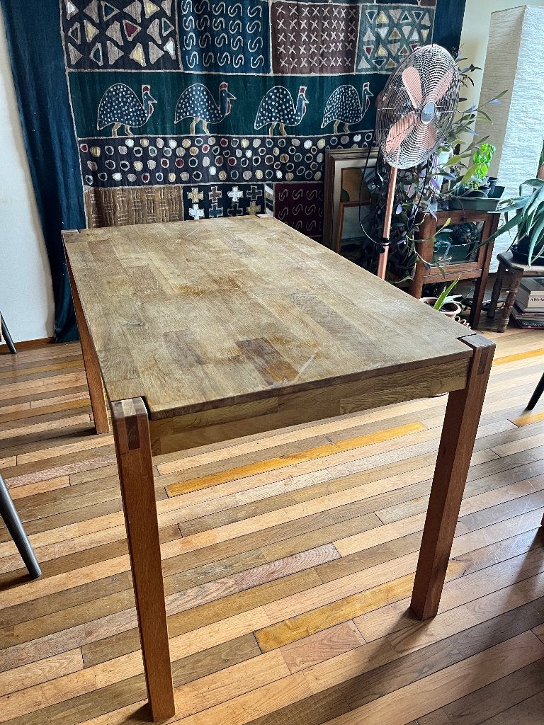 Klassieke IKEA Norden Eettafel – Massief Berkenhout, Huis en Inrichting, Ophalen, Gebruikt, 100 tot 150 cm, 50 tot 100 cm