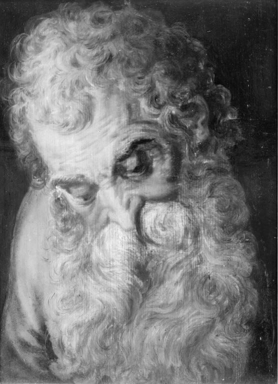 Vlaamse meester/ Apostelstudie / Tronie – Olieverf op doek, Doek, Portret of Personen, Bijzondere lijst, Ophalen of Verzenden