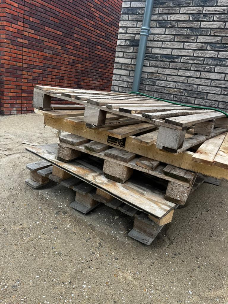 Gratis hout en pallets, Ophalen, Gebruikt, Pallet, Minder dan 200 cm