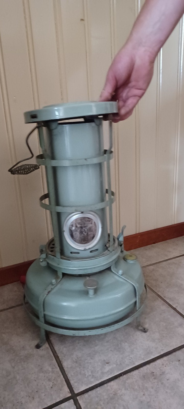 Aladin blue flame petroleum kacheltje, Ophalen, Gebruikt, Overige brandstoffen, Petroleumkachel