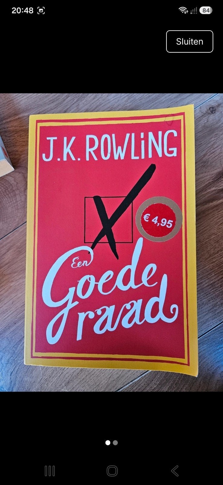 J.K. Rowling - Een Goede Raad: Dik boek voor leesplezier, Ophalen of Verzenden, Gelezen