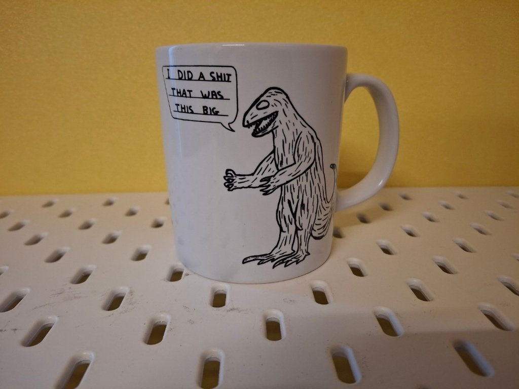 David Shrigley beker mok, rude mug, Nieuw, Ophalen of Verzenden, Overige stijlen, Kop(pen) en/of Schotel(s)