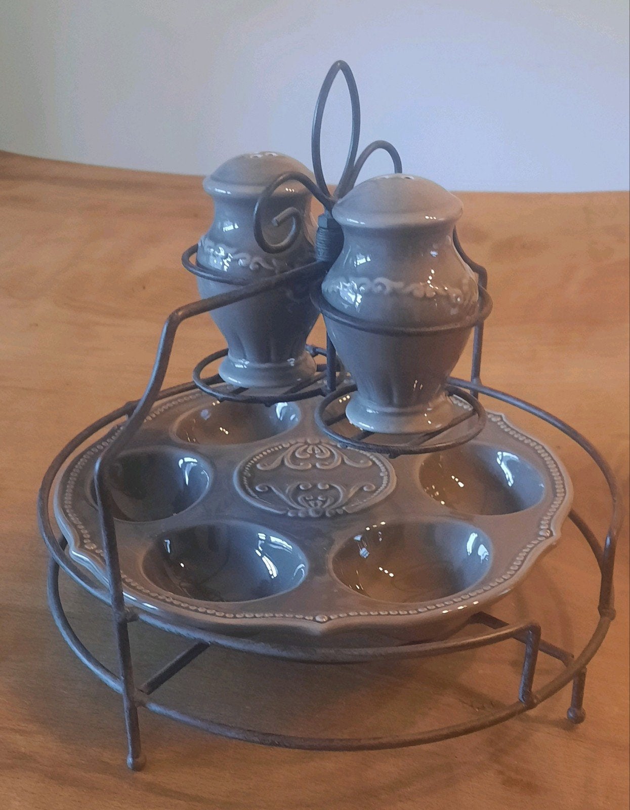 etagere voor eieren, Huis en Inrichting, Woonaccessoires | Etagères, Ophalen, Zo goed als nieuw, Etagère, Steen/keramiek