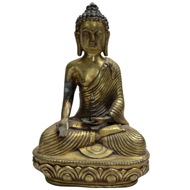 Altaarset – brons – Medicijnboeddha – China, Antiek en Kunst, China, Ophalen of Verzenden, Ritueel object, Brons