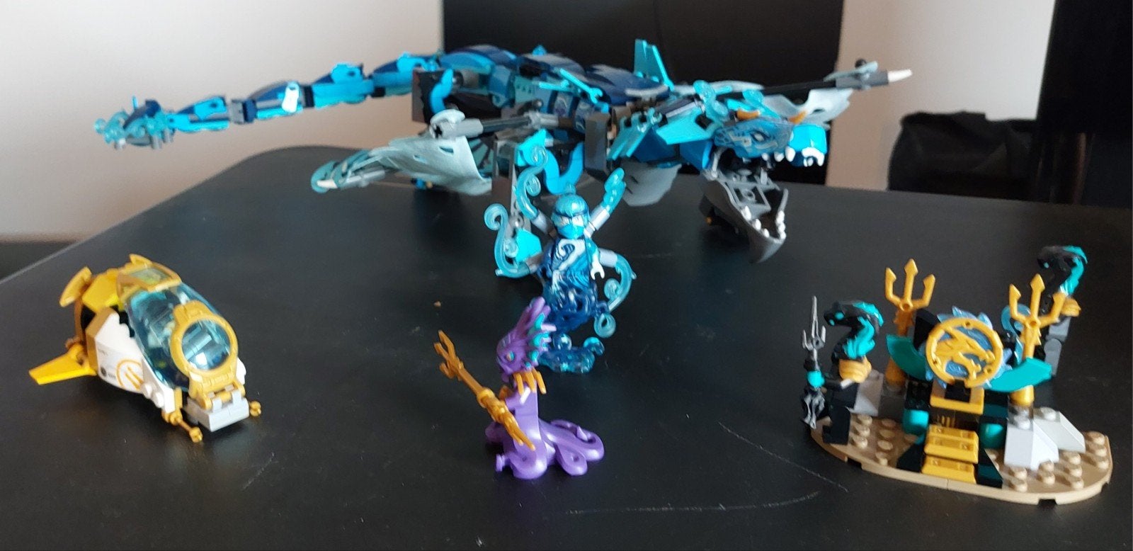 LEGO Ninjago 71754 Waterdraak - Compleet met minifiguren, Ophalen, Lego, Zo goed als nieuw, Inclusief instructies