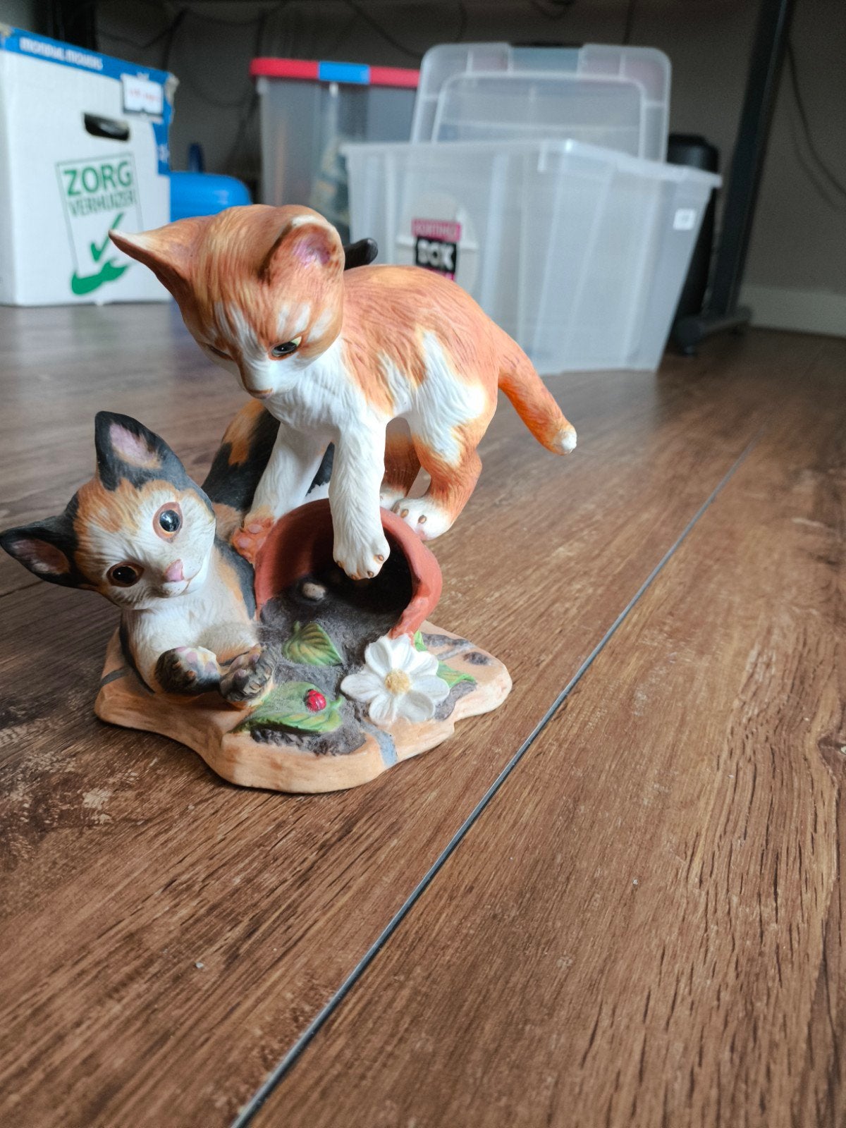 Franklin Mint Shenanigans Katten Beeldje Gail Bennett, Verzamelen, Ophalen, Zo goed als nieuw, Hond of Kat, Beeldje of Figuurtje