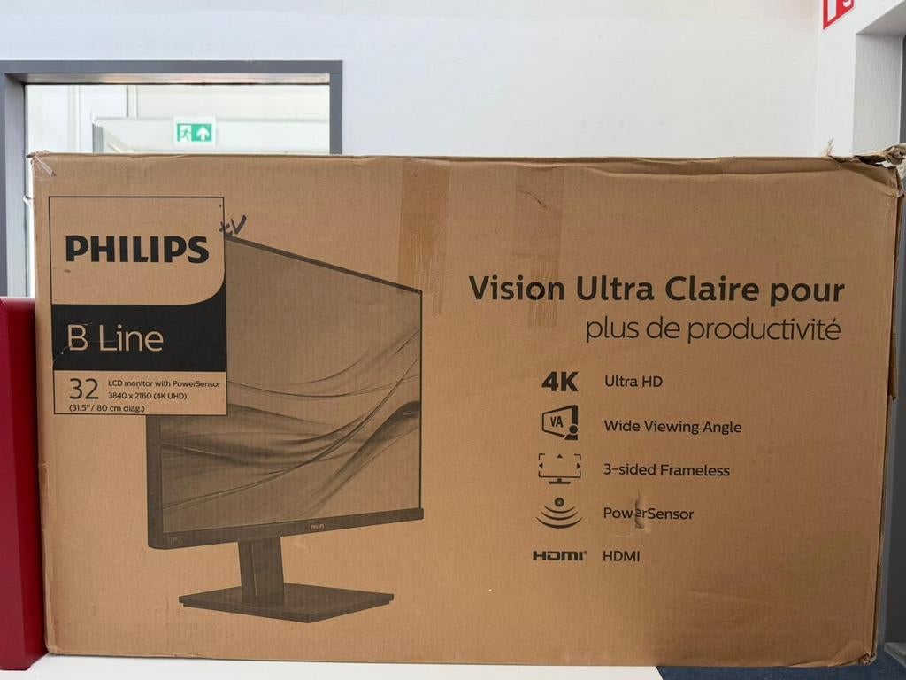 Philips 328B1 32 inch 4K UHD Monitor met PowerSensor, Computers en Software, Monitoren, Ophalen of Verzenden, Apex Electronics
