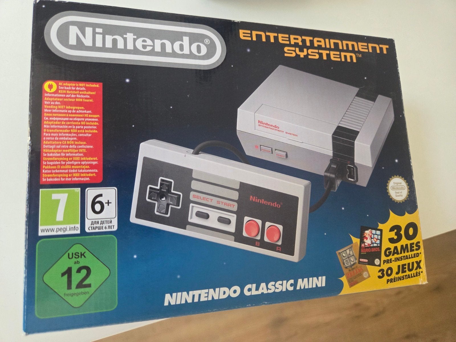 Nintendo Classic Mini NES met 30 games, Spelcomputers en Games, Ophalen of Verzenden, Gebruikt, Met 1 controller, Met games