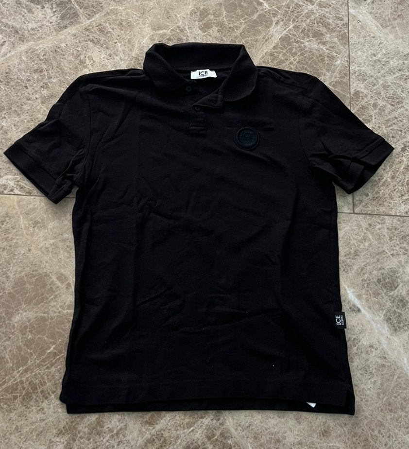 Polo zwart ice iceberg mt m heren, Kleding | Heren, T-shirts, Ophalen of Verzenden, Zo goed als nieuw, Maat 48/50 (M), Zwart