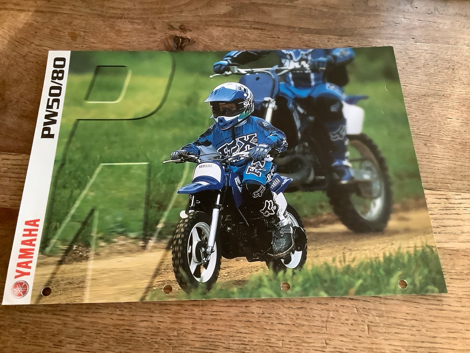 Yamaha PW50/80 Brochure - Crossmotor Folder.  (31), Verzenden, Yamaha