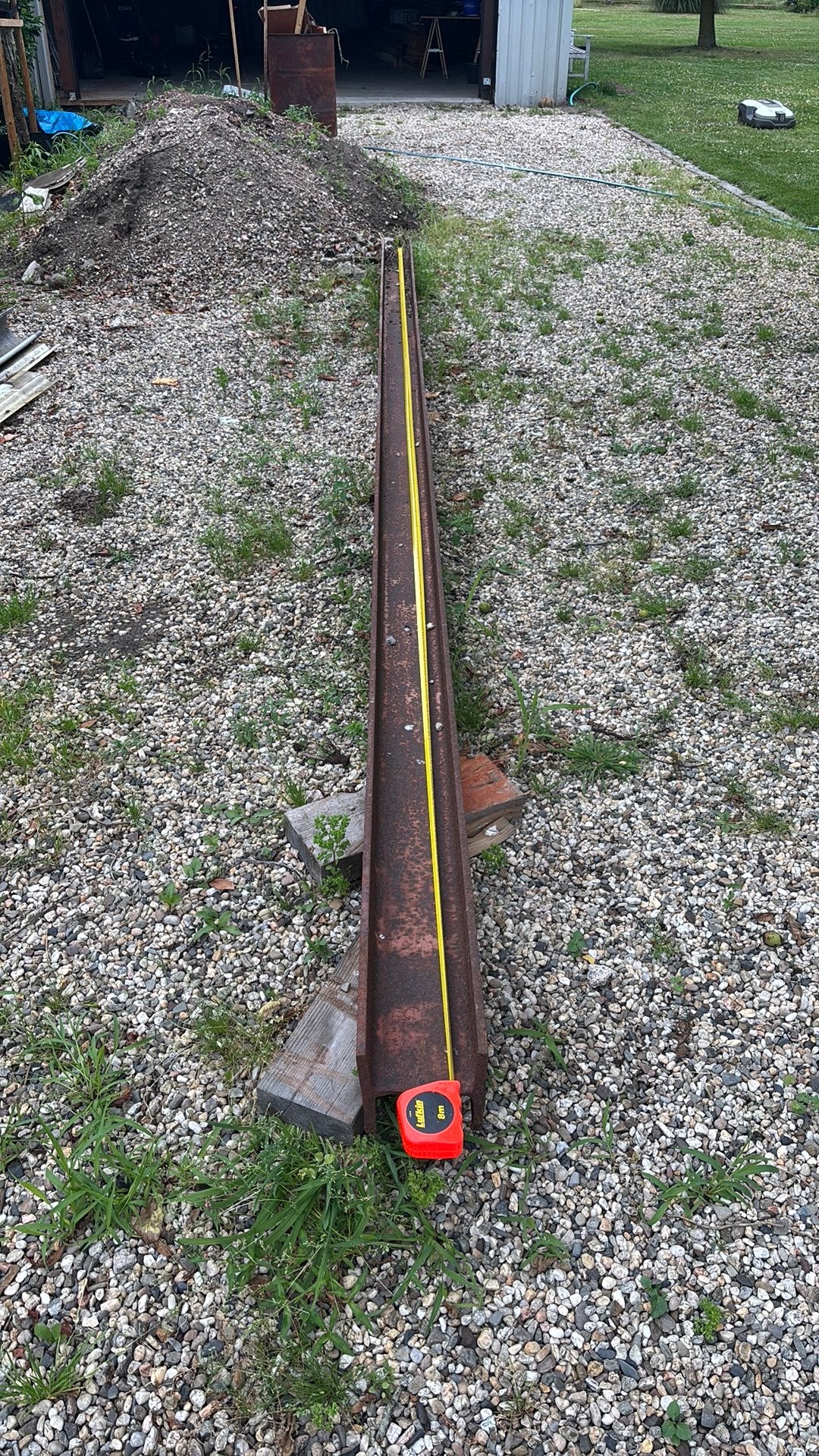H balk constructiebalk 5,49 meter 16x16, Doe-het-zelf en Verbouw, Metalen, Ophalen, Gebruikt, IJzer