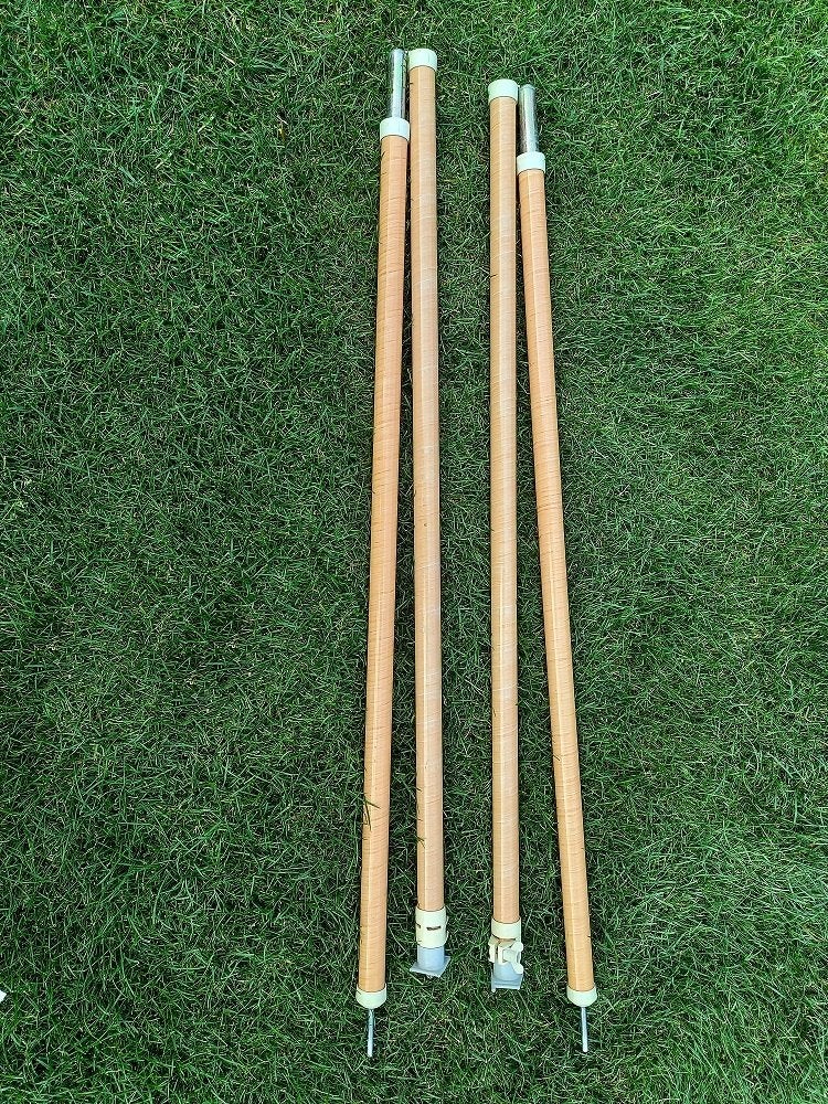 2 Karsten luifelstokken 170-240cm, Caravans en Kamperen, Tentaccessoires, Ophalen, Zo goed als nieuw