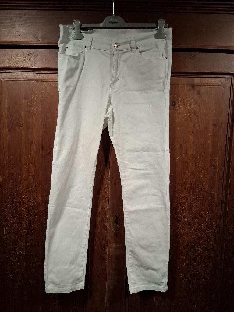 Witte jeans 42 Esmara, Ophalen of Verzenden, Zo goed als nieuw, Wit, W33 - W36 (confectie 42/44)