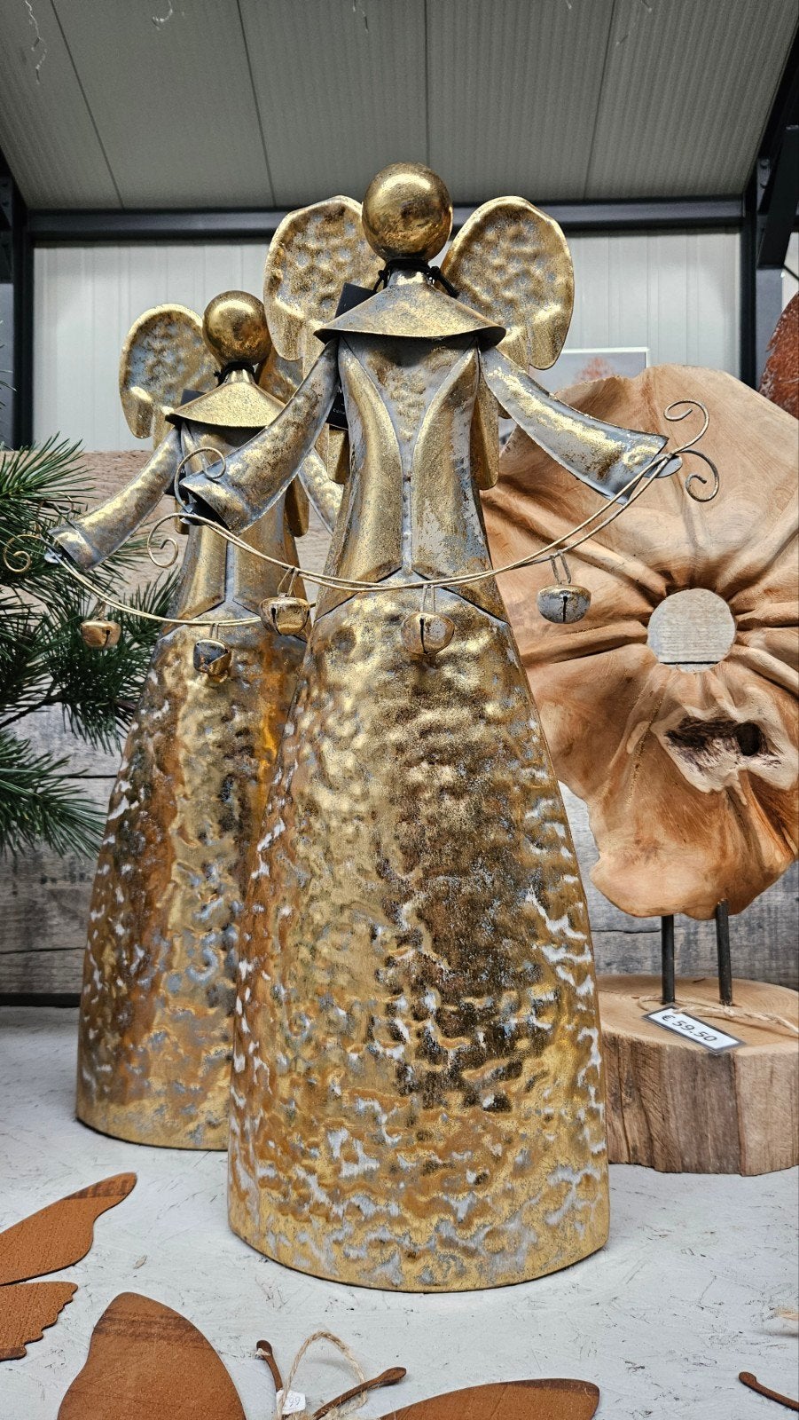 Gouden Engel Decoratie - 53 cm Hoog, Ophalen of Verzenden, Nieuw, Goud, Metaal