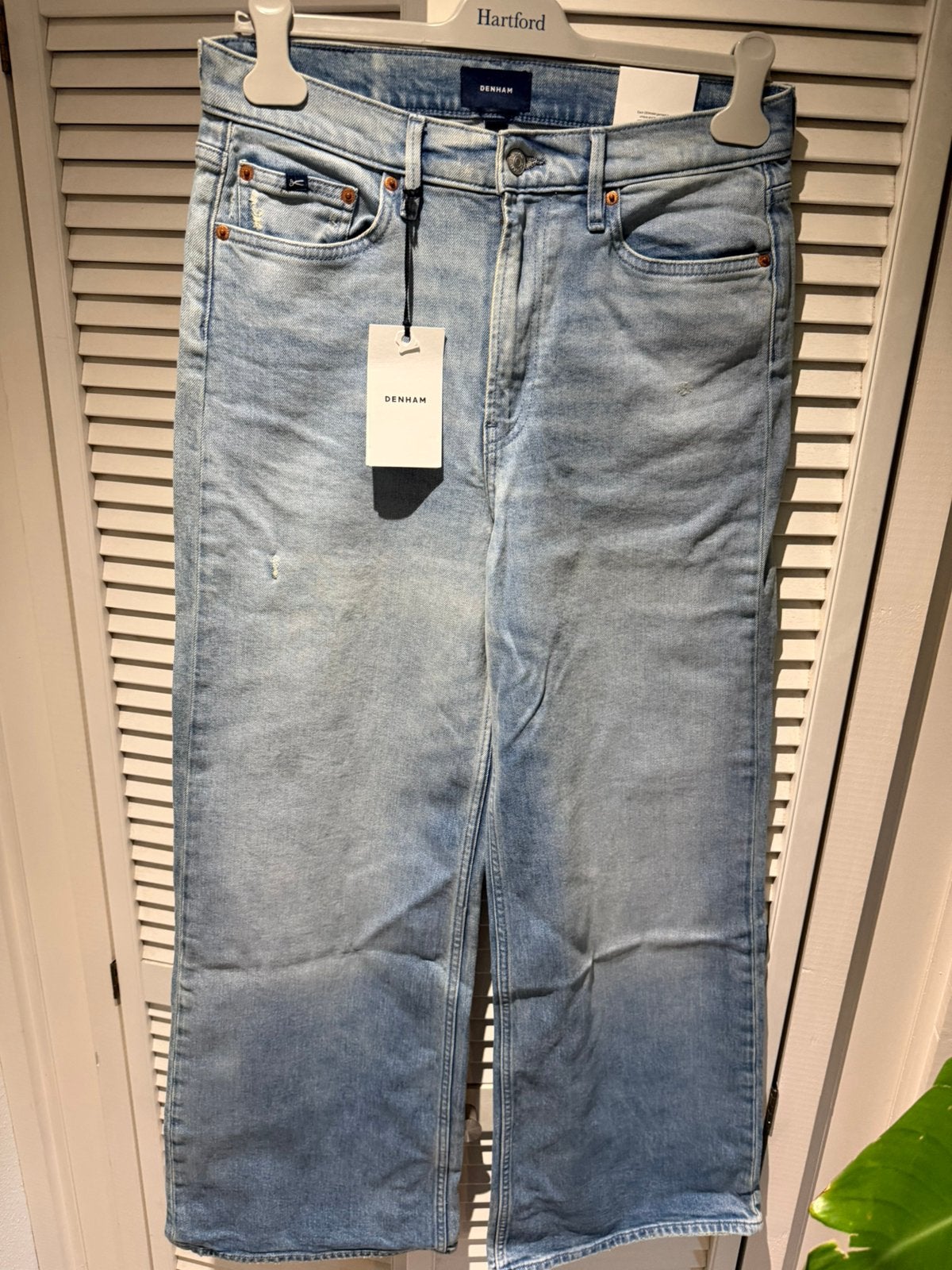 Nieuwe Denham Milu wide high jeans dames 29-30, Verzenden, Nieuw, Blauw, W28 - W29 (confectie 36)