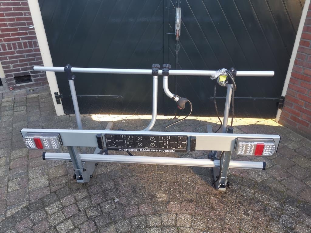 Fietsendrager opklapbaar Revo voor onder de camper, Ophalen, Trekhaakdrager