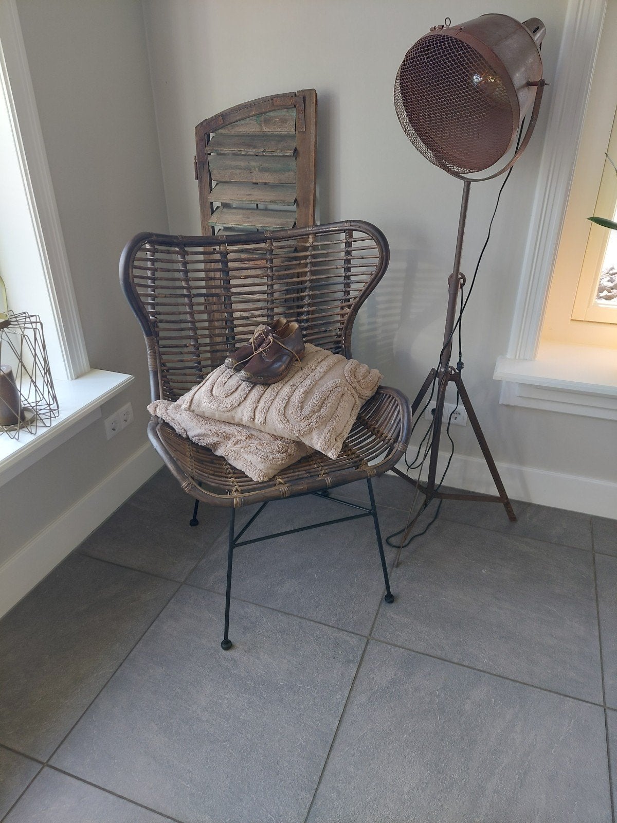 Stoel fauteuil rieten stoel tuinstoel, Tuin en Terras, Tuinstoelen, Ophalen, Nieuw, Rotan