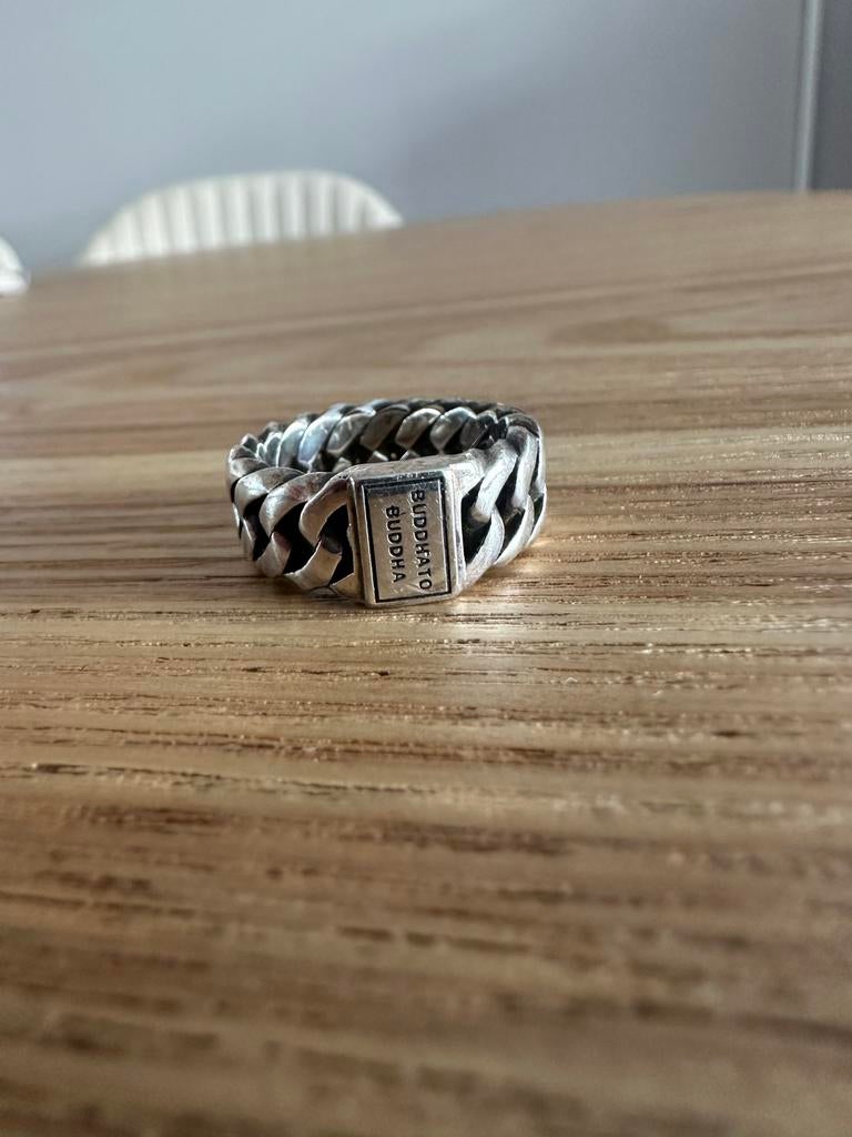 Buddha to Buddha Chain Ring Small - Maat 17, Ophalen of Verzenden, Zo goed als nieuw, 17 tot 18, Dame of Heer