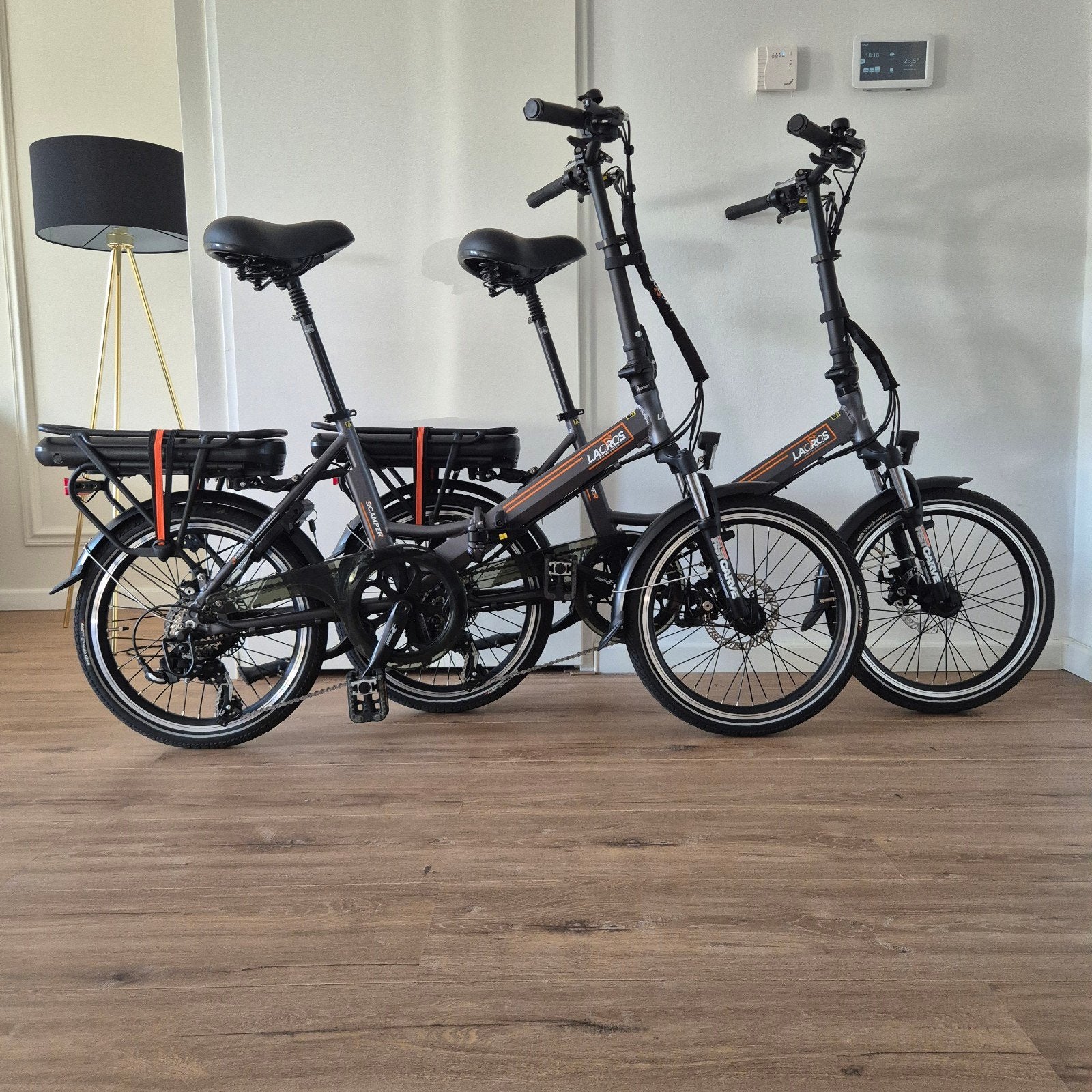 2x Splinter nieuwe Lacros S200 elektrische vouwfietsen(20inc, Fietsen en Brommers, Ophalen, Versnellingen, Zo goed als nieuw, Schijfrem