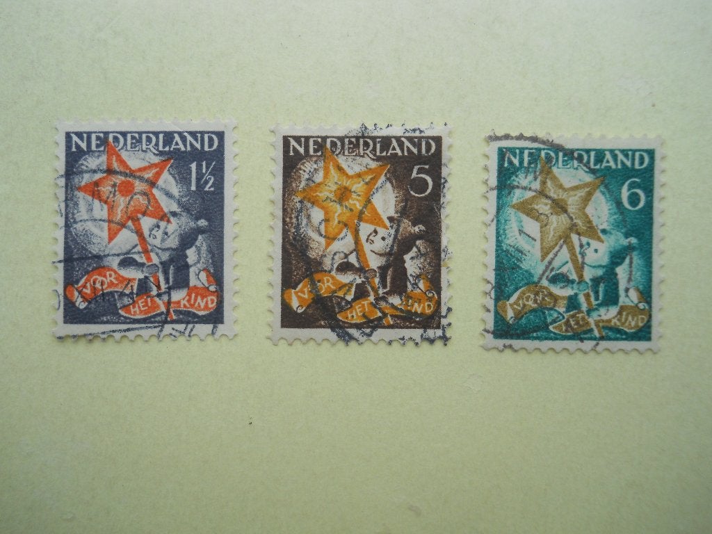 Nederland 1933 Kinderzegels Nvph.261-263 gestempeld, Ophalen of Verzenden, T/m 1940, Gestempeld