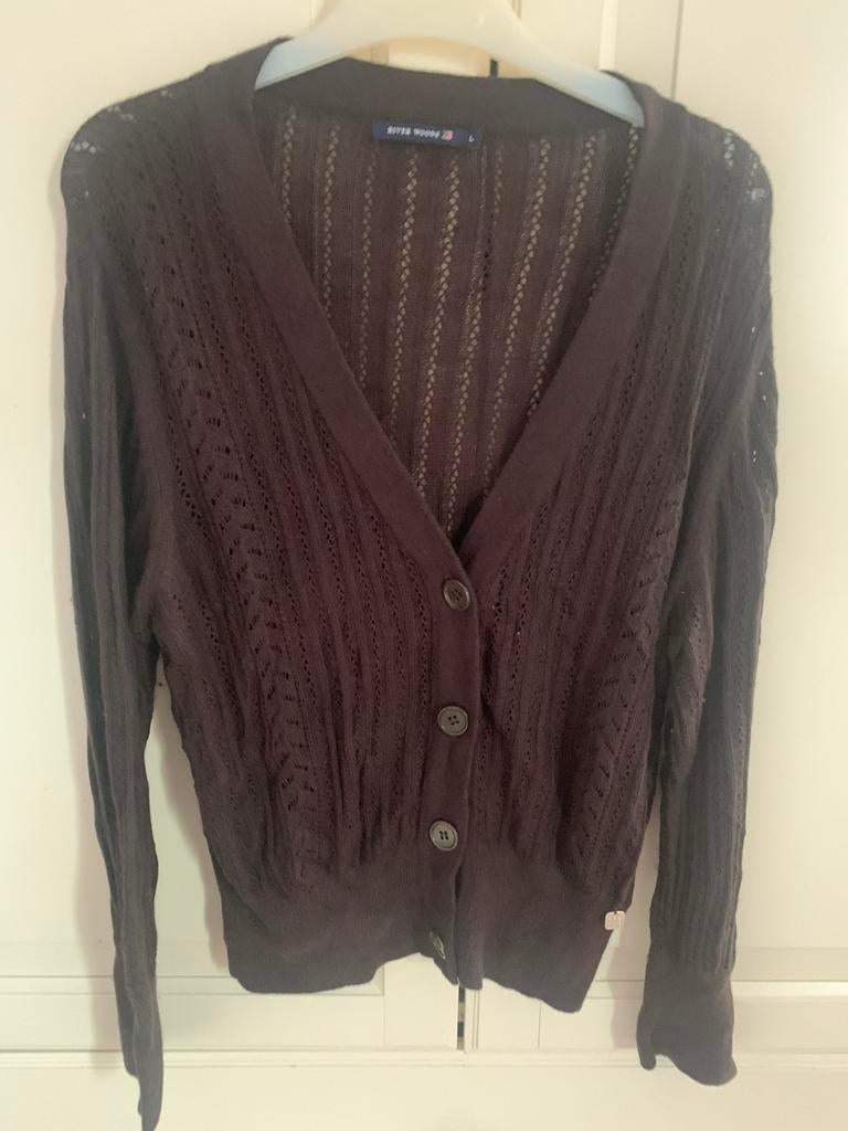 River Woods vest L, Kleding | Dames, Truien en Vesten, Verzenden, Zo goed als nieuw, Maat 42/44 (L), Bruin