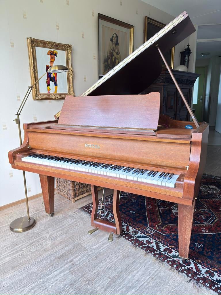 Mooi klinkende Pleyel Vleugel 1,75m., Ophalen, Gebruikt, Bruin, Vleugel