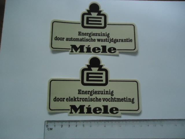 sticker oud MIELE WASMACHINE origineel machine was retro, Verzenden, Zo goed als nieuw, Bedrijf of Vereniging
