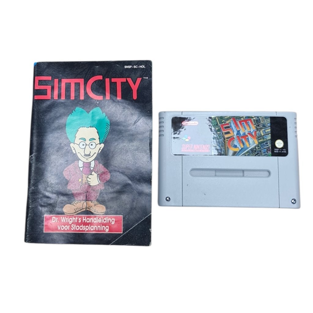 Sim City SNES Game Incl. Handleiding, Spelcomputers en Games, Games | Nintendo Super NES, Nintendo, Zo goed als nieuw, Support@nintendo.com