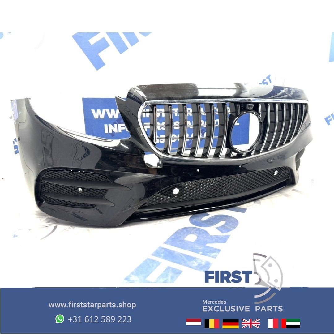 W213 BUMPER AMG LINE E43 VOORBUMPER COMPLEET + GT GRIL S213, Gebruikt, -, Voor, Ophalen of Verzenden