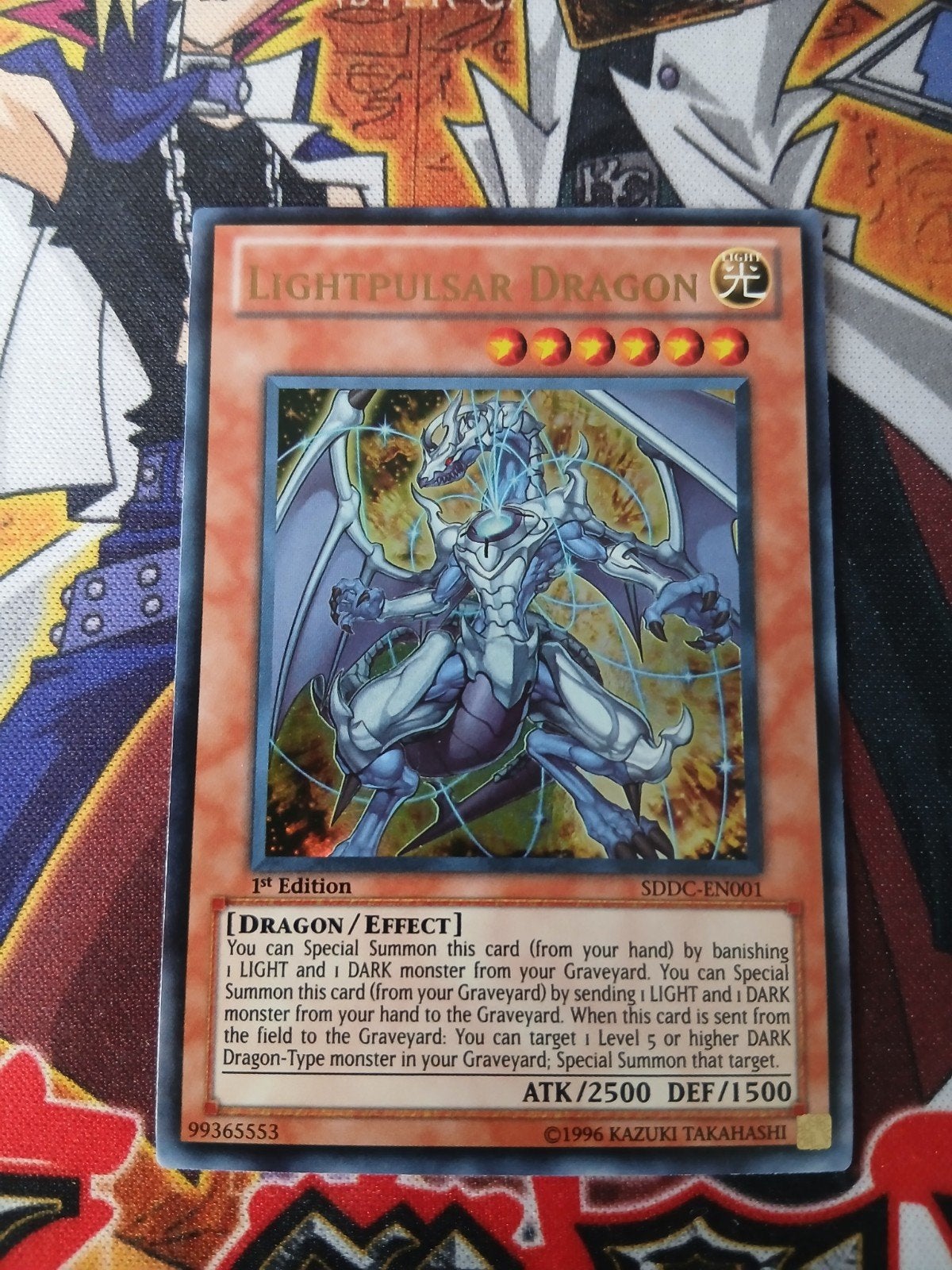 Lightpulsar Dragon - Ultra Rare SDDC - Yu-Gi-Oh, Ophalen, Zo goed als nieuw, Foil