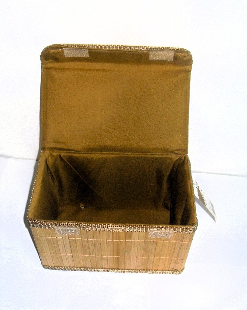 Opbergmand bamboe met deksel / opbergdoos Xenos / mand, Overige materialen, Met deksel, Mand, Nieuw
