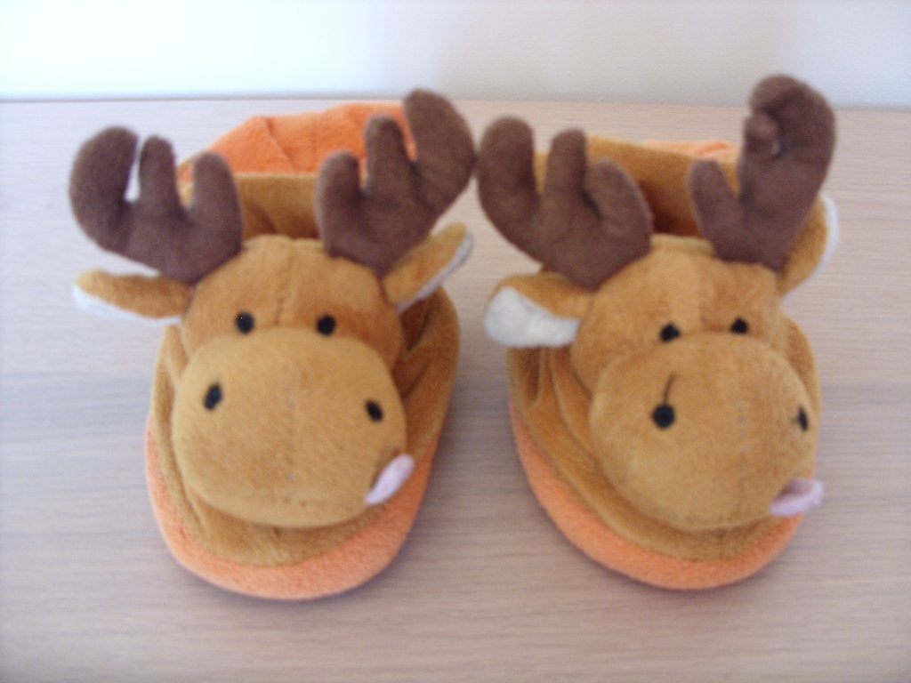 Eland slofjes maat 19 (12 tot 16 maanden), Slofjes, Jongetje of Meisje, Ophalen of Verzenden, Zo goed als nieuw